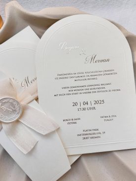 design of my invitation is elegant and simple